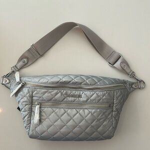 MZ Wallace Crossbody Sling in silver